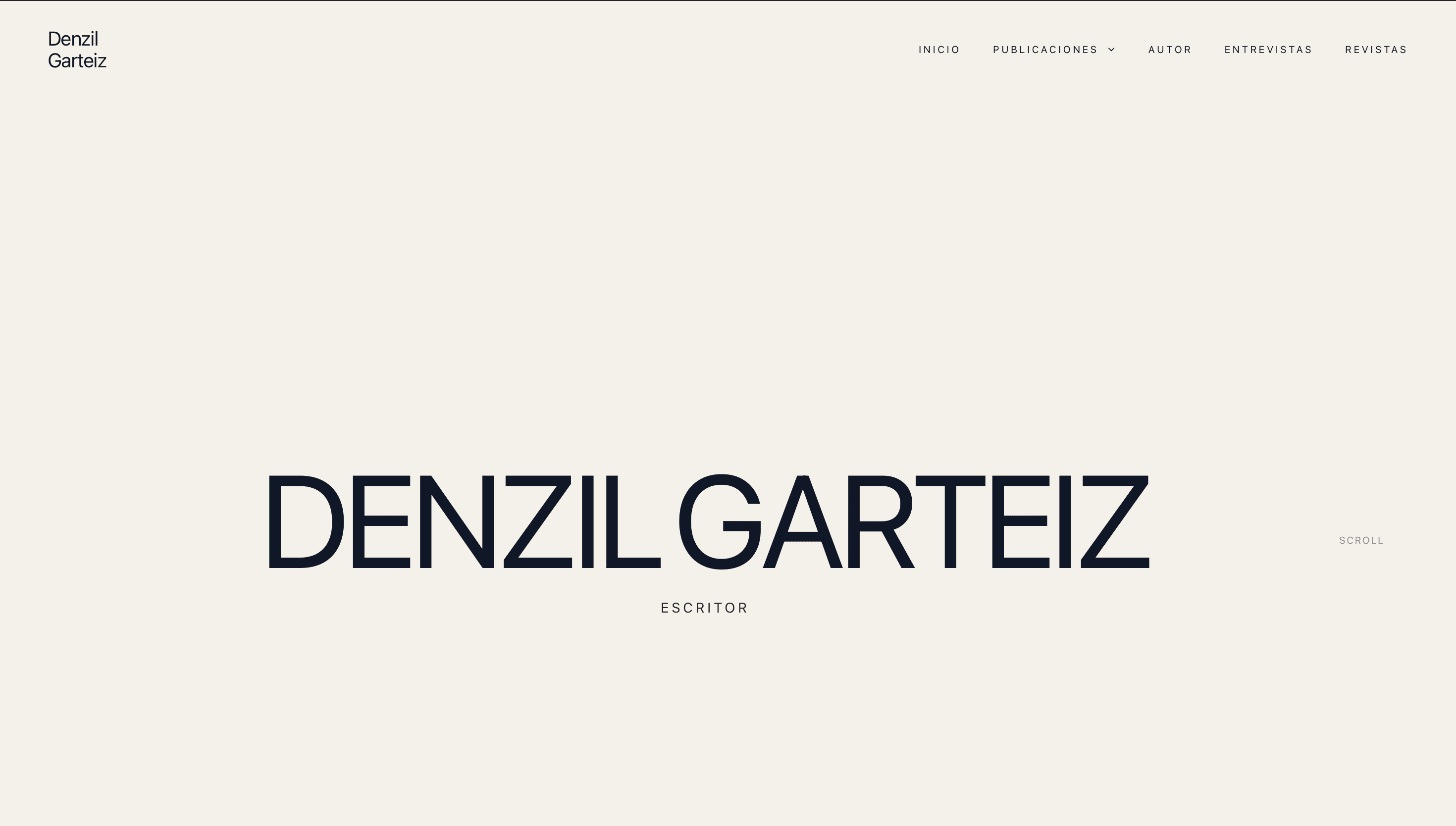 Escritor Denzil Garteiz